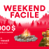 10 000 $ en forfaits weekend à l’Auberge du Lac Taureau
