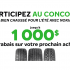 1000$ à l'achat de quatre pneus neufs Nokian Tyres