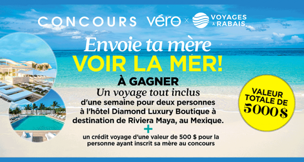 Gagnez un voyage tout inclus d’une semaine à Riviera Maya