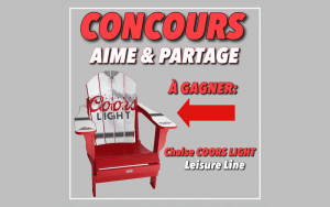 Une chaise COORS LIGHT Leisure Line