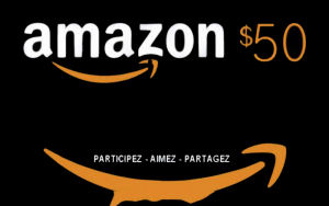 Gagnez une Carte cadeau Amazon de 50$
