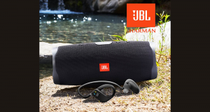 Écouteurs JBL Endurance DIVE + Haut-parleur JBL CHARGE4