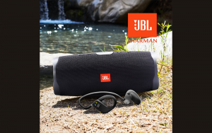 Écouteurs JBL Endurance DIVE + Haut-parleur JBL CHARGE4