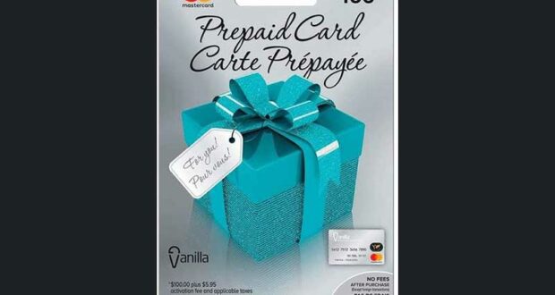Remportez Une carte-cadeau prépayée de 100$