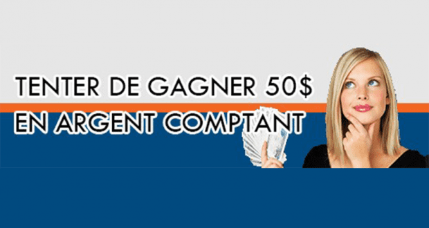 Un prix de 50$ en argent comptant