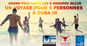Gagnez un voyage à Cuba pour 8 personnes (Valeur de 10 000 $)