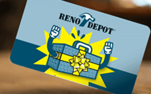 Une carte-cadeau de 500$ chez Réno-Dépot
