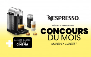 Une machine vertuo Chrome Nespresso + Mousseur à lait