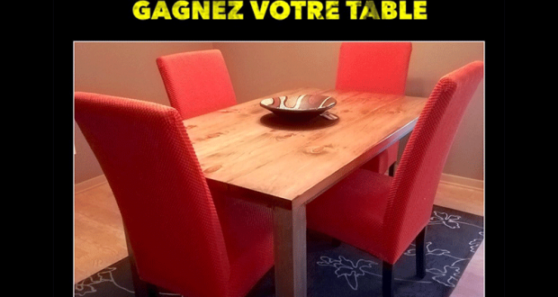 Une table offerte par Atelier Bleu de Plume