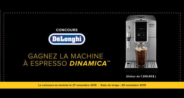 Machine à Espresso Delonghi d’une valeur de 1300$