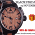 Une Montre KONIFER KARBON BLACK ET ZEBRAWOOD