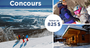 Gagnez un séjour de ski pour 4 personnes (Valeur de 825$)