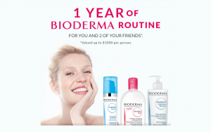 Un an de routine Bioderma pour 3 personnes (Valeur de 3000$)