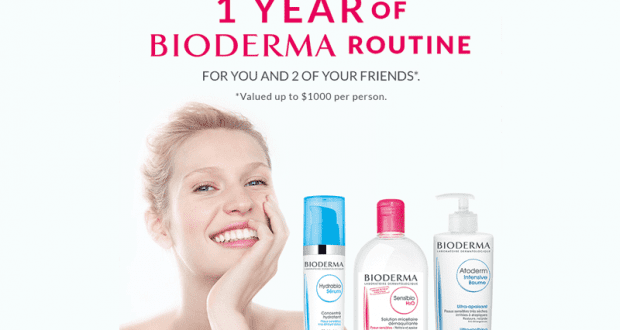 Un an de routine Bioderma pour 3 personnes (Valeur de 3000$)