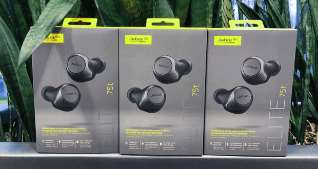 3 paires d’écouteurs Elite 75t de Jabra (Valeur de 720 $)