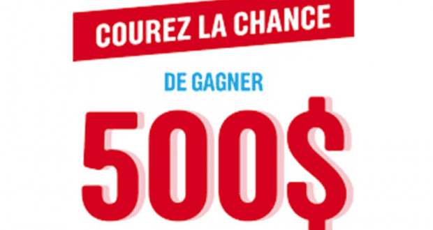 500 $ Cash à gagner chaque jour