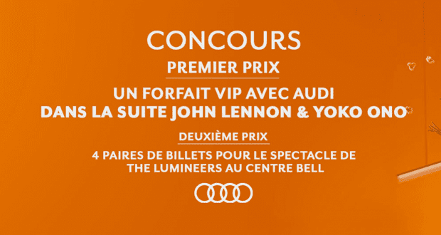 Forfaits VIP dans la suite John Lennon & Yoko Ono (3000$chaque)