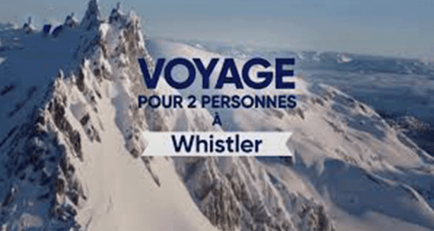 Gagnez un Voyage de ski pour deux à Whistler (Valeur de 5000$)