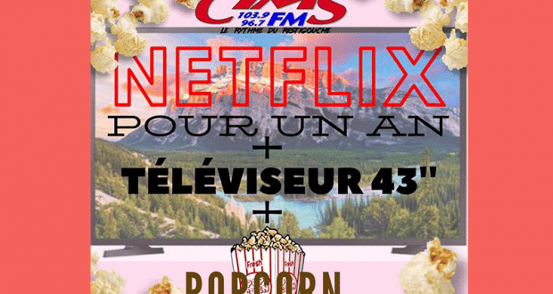 Téléviseur 43 + Netflix pour un an