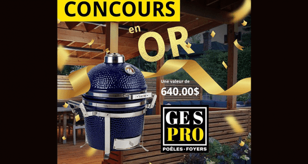 Un BBQ au charbon Saffire Kamado 13. Valeur de 640$