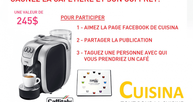 Une cafetière Caffitaly et son coffre de dégustation