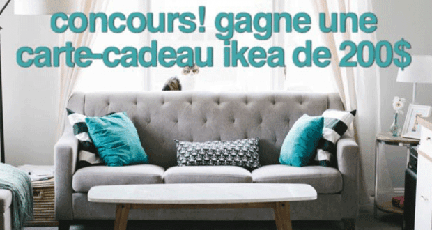 Une carte-cadeau de 200$ chez Ikea