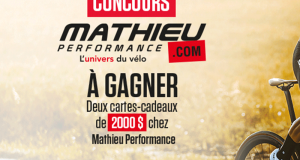 2 cartes-cadeaux Mathieu Performance de 2 000$