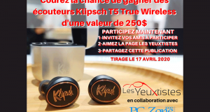 Des écouteurs Klipsch T5 True Wireless d’une valeur de 250$