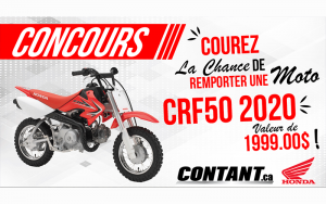 Gagner une Moto Honda CRF50 2020 (Valeur de 1999$)