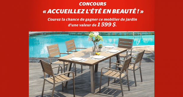 Gagnez Un mobilier de jardin d'une valeur de 1599$