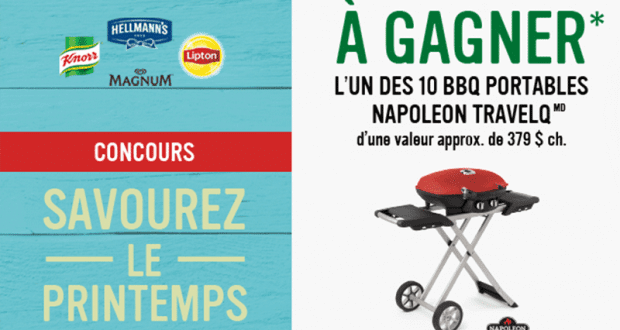 Gagnez l'un des 10 BBQ portables NAPOLEON TRAVELQ