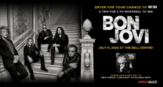 Gagnez un Voyage pour deux à Montréal pour voir Bon Jovi
