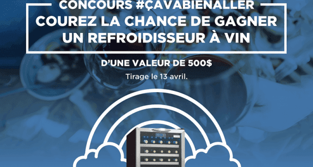 Un refroidisseur à vin d'une valeur de 500 $