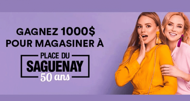 Une virée shopping pour 2 personnes (Valeur de 1000$)