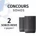 2 haut-parleurs Sonos Move