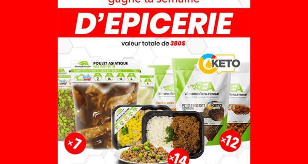 Gagnez UNE SEMAINE D'ÉPICERIE