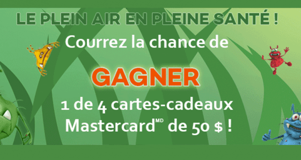 4 cartes cadeaux Mastercard de 50 $