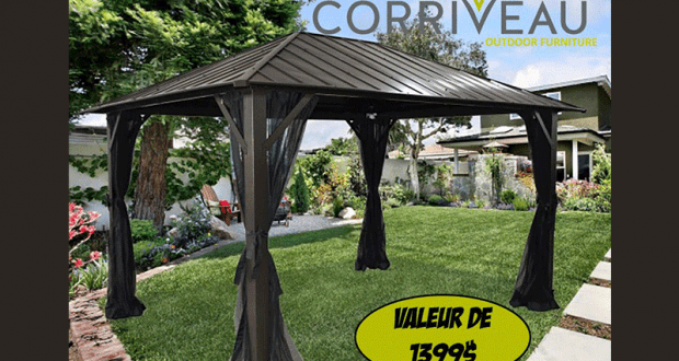 Gazebo Séoul 10’x10’ d’une valeur de 1399$