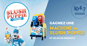 Une machine à Slush Puppie 2 saveurs et 1 an de produits