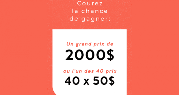 4000$ en prix à gagner