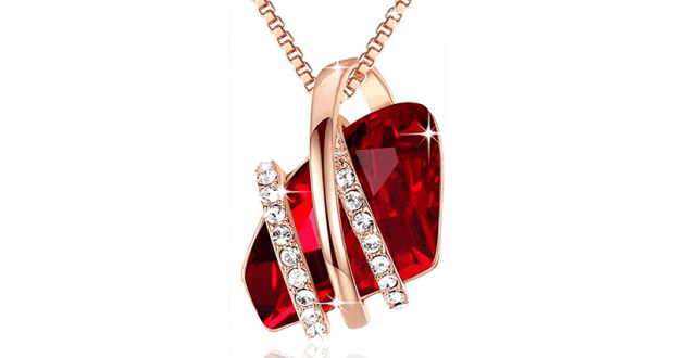 Collier Swarovski Elements Crystal Ruby Red