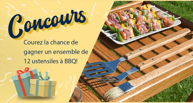 Ensemble d’ustensiles à BBQ de 12 pièces