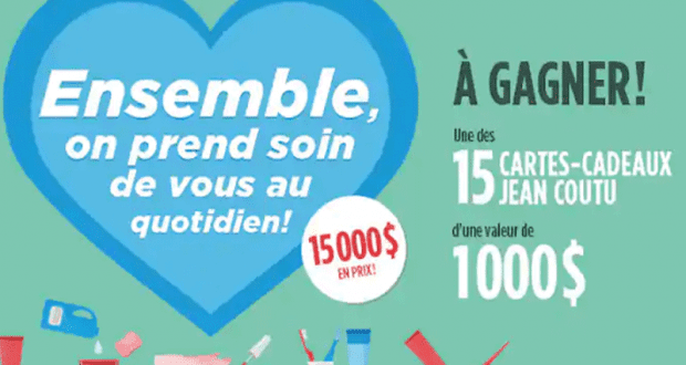 Gagnez 1 des 15 cartes-cadeaux Jean Coutu de 1000 $