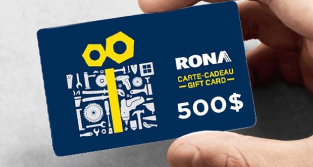 Gagnez 500 $ à dépenser chez Rona