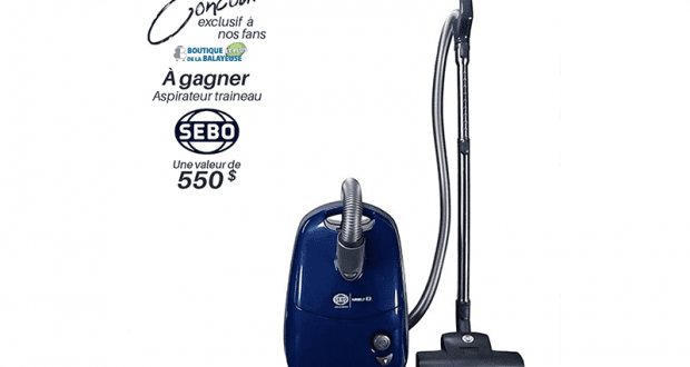 Un aspirateur SEBO Canada E2 Turbo (Valeur de 550$)