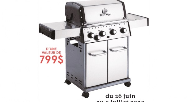 Un barbecue Broil King d’une valeur de 799$