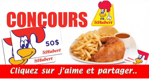 Une carte-cadeau St-Hubert de 50$