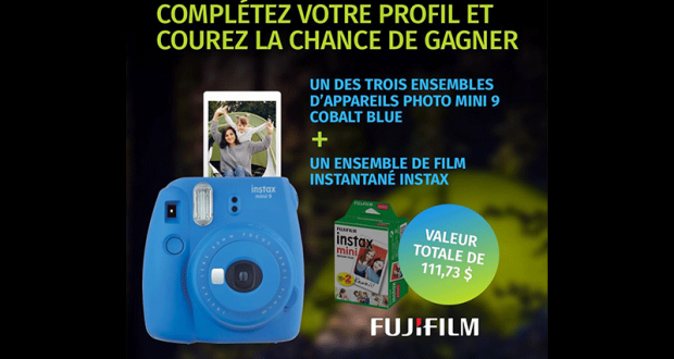 3 ensembles d'appareils photo Instax Mini 9 de Fujifilm