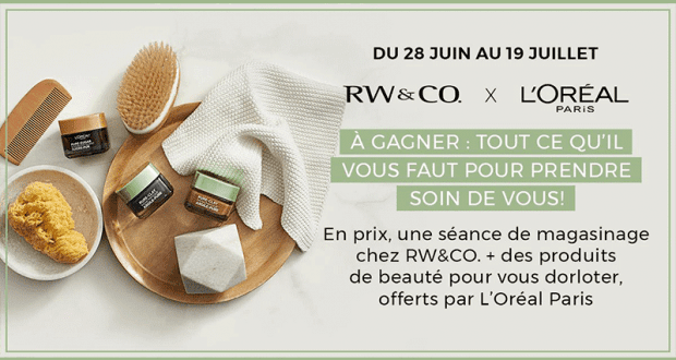 5 000 $ en prix RW&CO et L'Oréal Paris