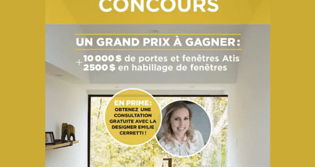 Gagnez 12 500 $ en portes et fenêtres + leur habillage